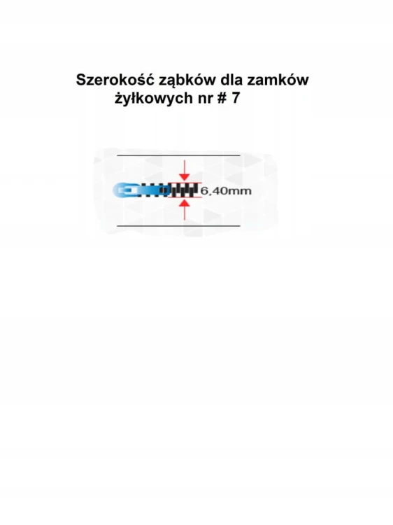 Taśma suwakowa spiralna # 7 żyłkowa 1 metr czarna