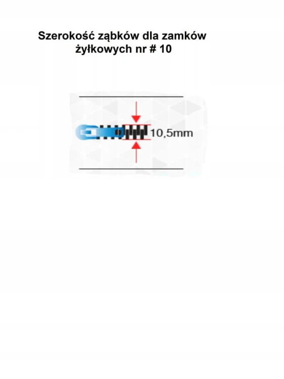 Taśma suwakowa spiralna żyłkowa # 10 zamek błyskawiczny 1 metr czarna