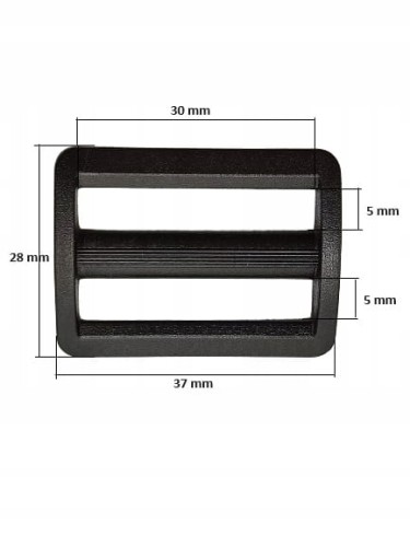 Ramka regulator plastikowy 30 mm 1 sztuka czarny (2)