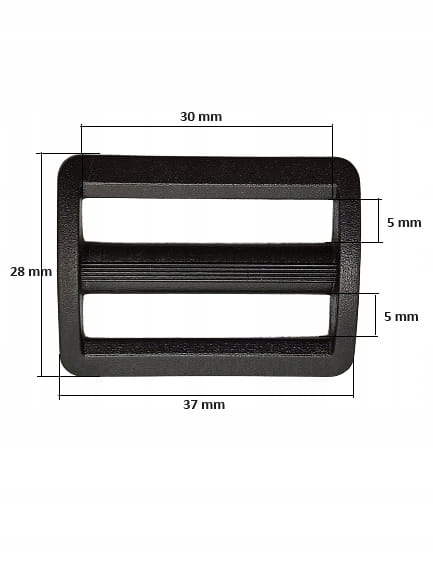 Ramka regulator plastikowy 30 mm 1 sztuka czarny (2)