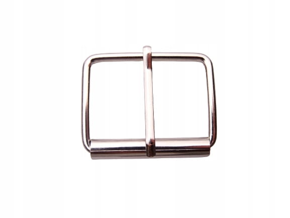 Klamra metalowa rymarska do paska 35 / 25 / 3 mm nikiel 10 sztuk (8)