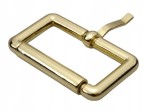 Klamra metalowa rymarska do paska odlew 40 / 19 / 6 mm złota 1 sztuka (12)