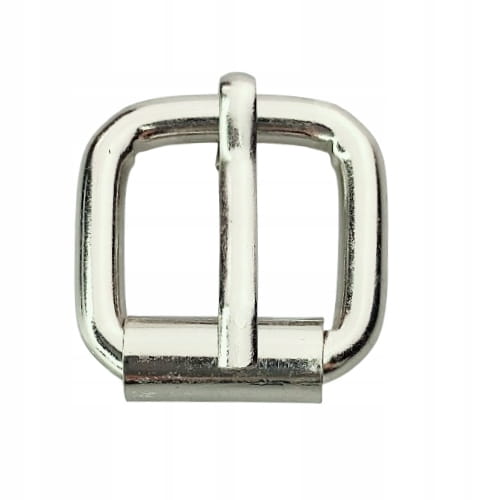 Klamra metalowa rymarska do paska 20 / 19 / 5 mm srebrna 1 sztuka (3)
