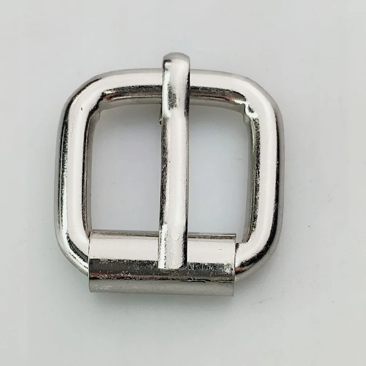 Klamra metalowa rymarska do paska 20 / 19 / 5 mm srebrna 1 sztuka (3)