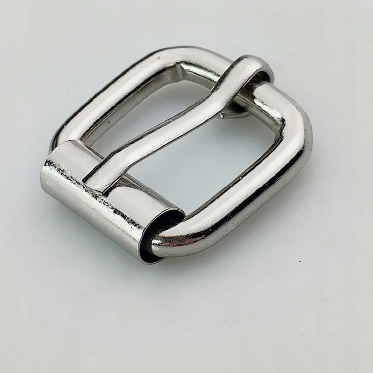 Klamra metalowa rymarska do paska 20 / 19 / 5 mm srebrna 1 sztuka (3)