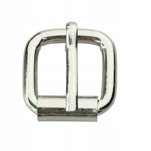 Klamra metalowa rymarska do paska 20 / 19 / 5 mm srebrna 1 sztuka (3)