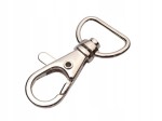 Karabińczyk metalowy kaletniczy ryba 12 mm srebrny 10 sztuk (2)
