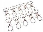 Karabińczyk metalowy kaletniczy ryba 20 mm srebrny 10 sztuk (5)