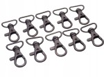 Karabińczyk kaletniczy ryba 16 mm czarny mat 10 sztuk (32)