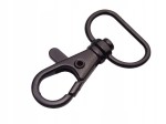 Karabińczyk kaletniczy ryba 20 mm czarny mat 10 sztuk (33)