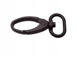 Karabińczyk kaletniczy metalowy 16 mm czarny mat (35)