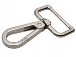 Karabińczyk metalowy do paska 32 / 60 mm srebrny (77)