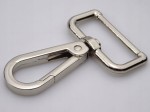 Karabińczyk metalowy do paska 32 / 60 mm srebrny (77)