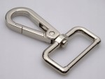 Karabińczyk metalowy do paska 32 / 60 mm srebrny (77)