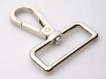 Karabińczyk metalowy do paska 40 / 60 mm srebrny (79)
