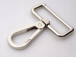 Karabińczyk metalowy do paska 40 / 60 mm srebrny (79)