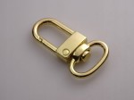 Karabińczyk metalowy do paska 14 / 33 mm złoty (67)