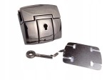 Zamek zapięcie do torebki 50 x 46 mm czarny nikiel