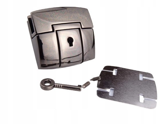 Zamek zapięcie do torebki 50 x 46 mm czarny nikiel