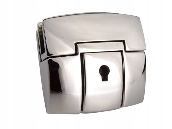 Zamek zapięcie metalowe do torebki 50 x 46 mm nikiel