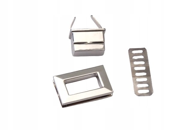 Zamek zapięcie metalowe do torebki torebki 32 / 18 mm nikiel