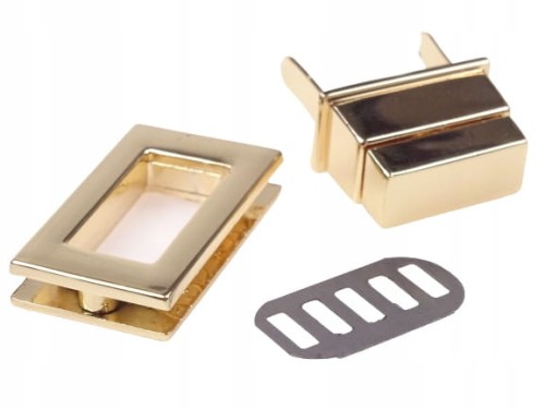 Zamek zapięcie metalowe do torebki torebki 32 /18 mm złoty