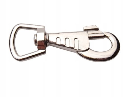 Karabińczyk metalowy mocny do torby 23 mm 2,3 cm nikiel (10)