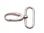 Karabińczyk metalowy do paska torebki nikiel 30 32 mm do paska (21)