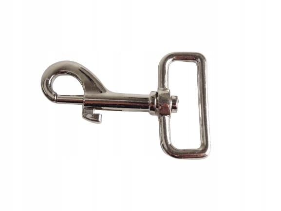 Karabińczyk metalowy kaletniczy 38 / 75 mm 40 mm do paska torebki (29)