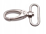 Karabińczyk metalowy nikiel 30 32 mm do paska torebki (25)