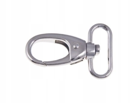 Karabińczyk metalowy nikiel 30 32 mm do paska (22)