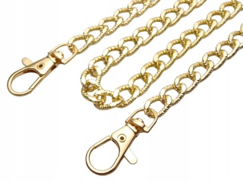 Łańcuszek do torebki z karabińczykiem 120 / 9 złoty