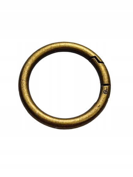 Kółko kaletnicze otwierane 40 / 6 mm stare złoto