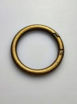 Kółko kaletnicze otwierane 40 / 6 mm stare złoto