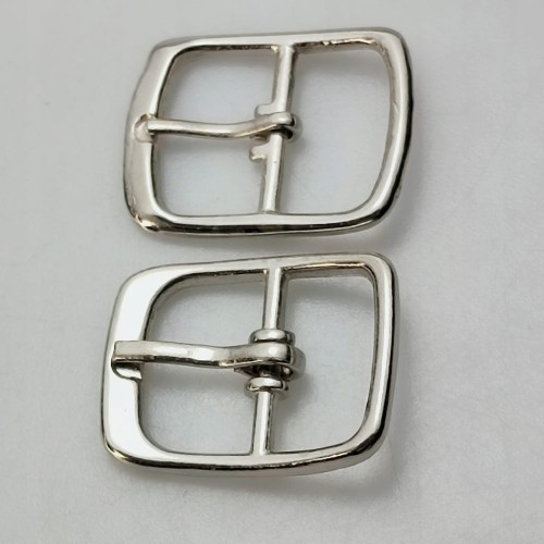 Klamerki sprzączki do butów 16 mm nikiel 2 sztuki (21)