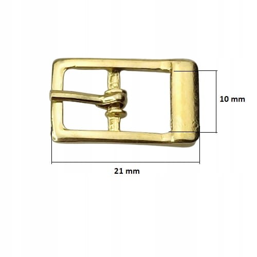 Klamerki Polskie sprzączki do butów 10 mm (2) złote 1 sztuka (43)