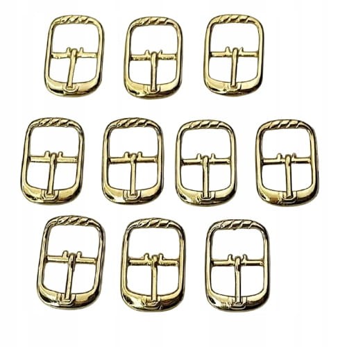Klamerka klamerki Polskie sprzączki do butów 14 mm złote 10 sztuk (47)