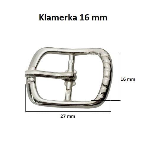 Klamerki klamerka Polskie sprzączki do butów 16 mm srebrny 10 sztuk (48)