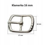 Klamerka klamerki Polskie sprzączki do butów 16 mm srebrny 1 sztuka (48)