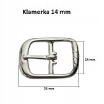 Klamerka klamerki Polskie sprzączki do butów 14 mm srebrny 1 sztuka (46)