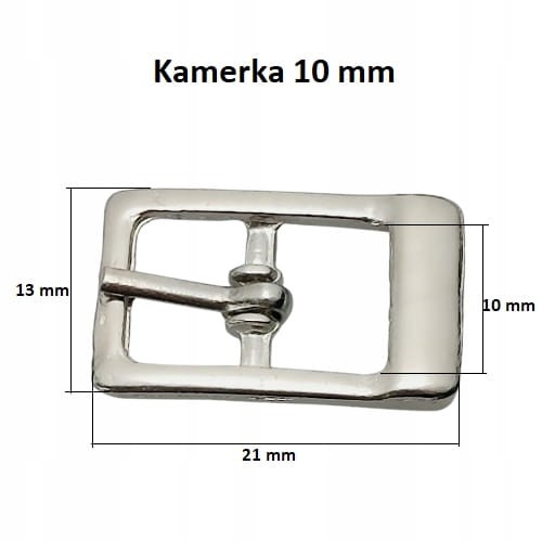 Klamerka klamerki Polskie sprzączki do butów 10 mm (2) srebrny 1 szt (42)