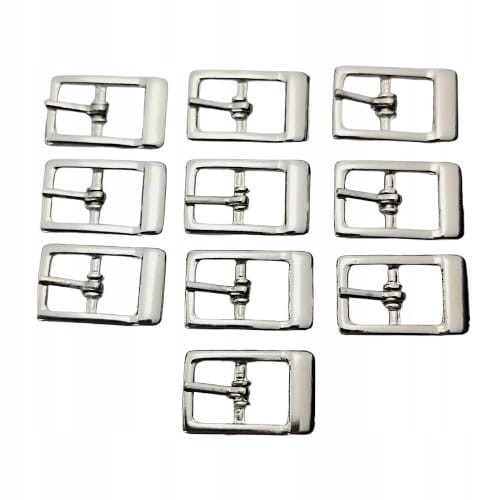 Klamerki Polskie sprzączki do butów 10 mm (2) srebrny 10 sztuk (42)