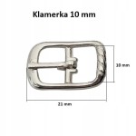 Klamerka klamerki Polskie sprzączki do butów 10 mm srebrny 1 sztuka (41)
