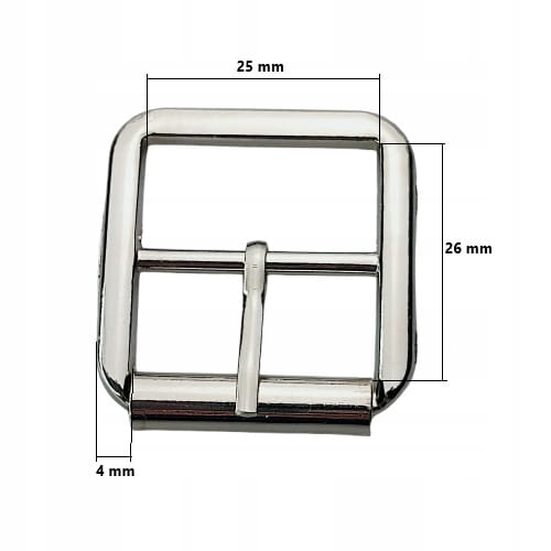 Klamerka sprzączkaa do butów paska 25 / 34 mm nikiel 1 sztuka *