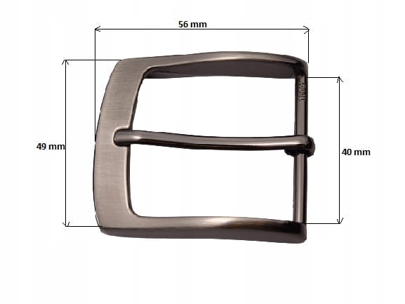 Klamra do paska do spodni 4 cm 40 mm czarny nikiel (42)