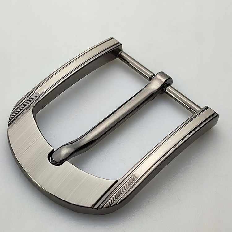 Klamra metalowa do paska do spodni 4 cm 40 mm czarny nikiel odlew (65)
