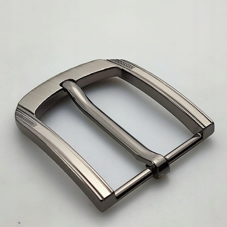 Klamra metalowa do paska do spodni 4 cm 40 mm czarny nikiel odlew (65)