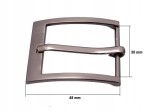 Klamra do paska do spodni 3 cm 30 mm czarny nikiel (27)