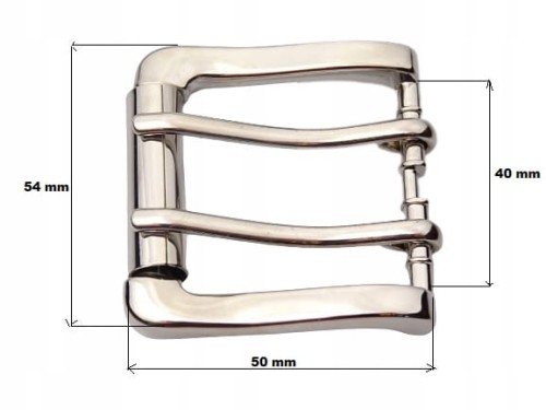 Klamra do paska dwubolcowa na dwa bolce dwuzaczepowa 40 mm 1 sztuka (54)