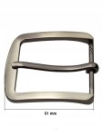 Klamra do paska spodni 3,5 cm 35 mm czarny nikiel (31)